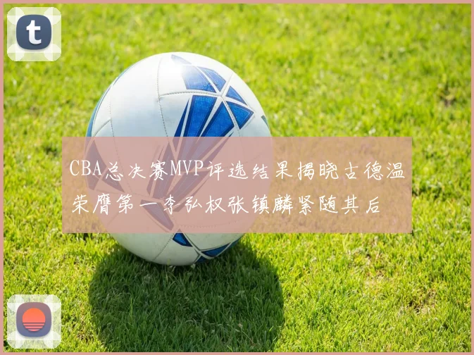 CBA总决赛MVP评选结果揭晓古德温荣膺第一李弘权张镇麟紧随其后